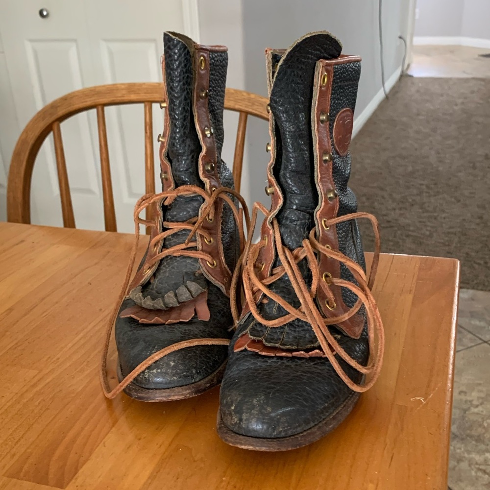 Vintage Justin Roper Kiltie boots